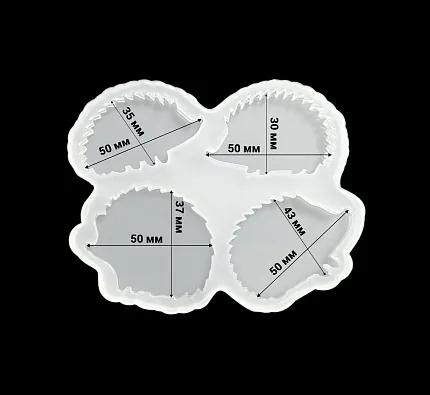 Молд силиконовый "4 ежика"