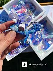 Молд силиконовый "Набор драконов с кристаллами"