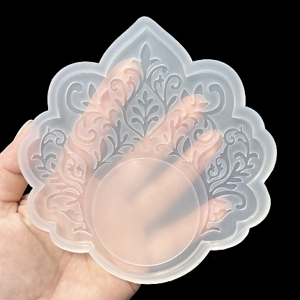 Молд силиконовый "Зеркало "Кокошник", размер макси