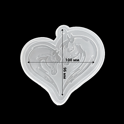 Молд силиконовый "Лошади"