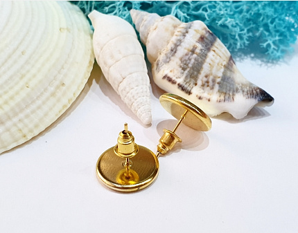 Пуссеты (золото) с основанием 12 мм