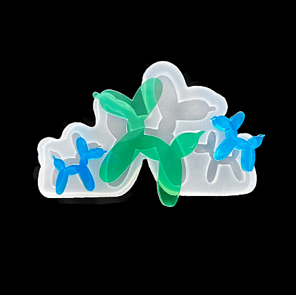 Молд силиконовый "Собаки из шариков"