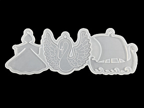 Молд силиконовый "Новогодние игрушки "Царевна-лебедь"