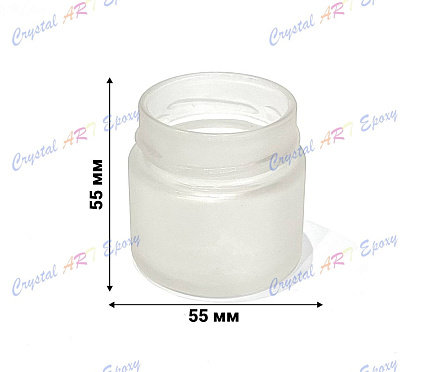 Банка белая матовая, 100 мл