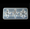 Молд силиконовый "3 снежинки"