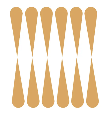 Наклейки для нард "Капли", цвет золото, для нард XL