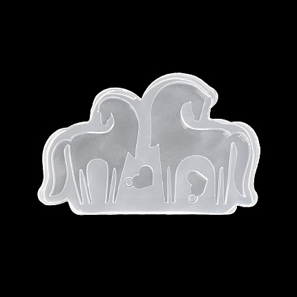 Молд силиконовый "2 лошади (мини)"