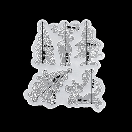 Молд силиконовый "Гринч"