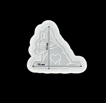 Молд силиконовый "Корги" от @x.stitching_