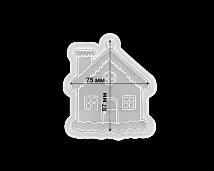 Молд силиконовый "Зимний домик"