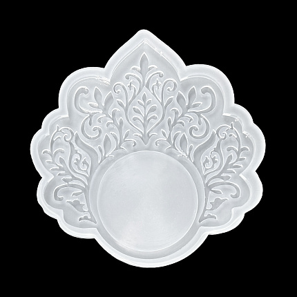 Молд силиконовый "Зеркало "Кокошник", размер макси