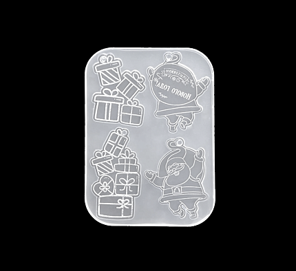 Молд силиконовый "Дед мороз с подарочком"