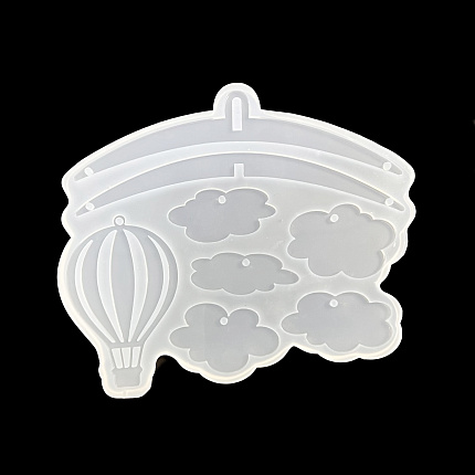 Молд силиконовый "Облака и воздушный шар"