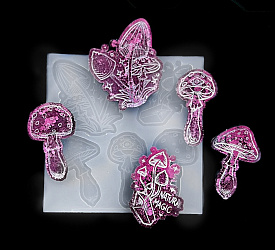 Молд силиконовый "Волшебные грибочки" с гравировкой от @x.stitching_