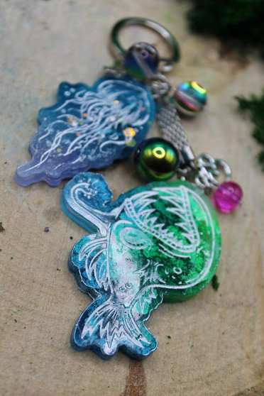 Молд силиконовый "Рыбки" с гравировкой от @x.stitching_