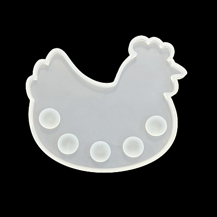 Молд силиконовый "Поднос для пасхальных яиц Курочка"