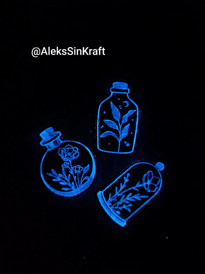 Молд силиконовый "Бутылочки" (глубина молда 6 мм)