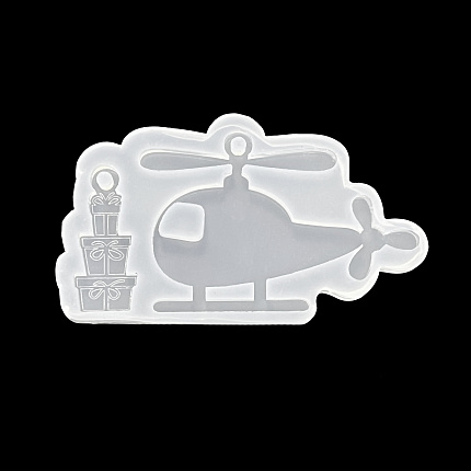 Молд силиконовый "Вертолет с подарками"