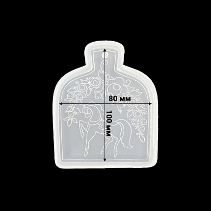 Молд силиконовый "Доска с лошадью"