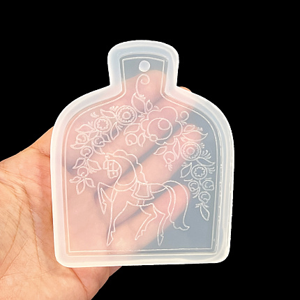 Молд силиконовый "Доска с лошадью"