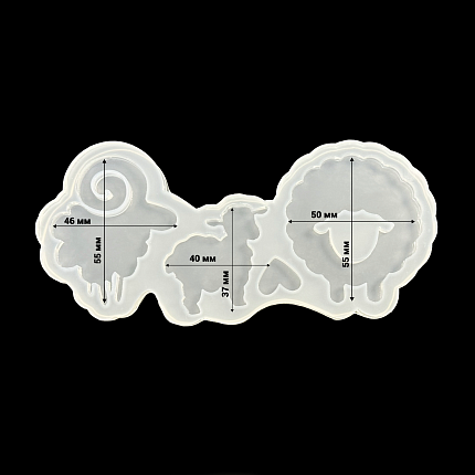 Молд силиконовый "Семья Барановых"