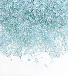 Стеклянная крошка, цвет голубой лед