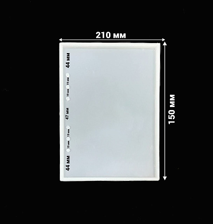 Молд силиконовый "Блокнот А5" с 6 отверстиями