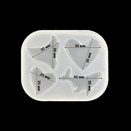 Молд силиконовый "Морской" (молд с линзой)