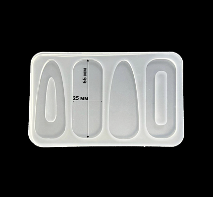 Молд силиконовый для создания заколок "4 заколки"