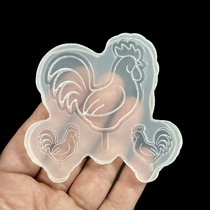 Молд силиконовый "Петушок на пралочке"