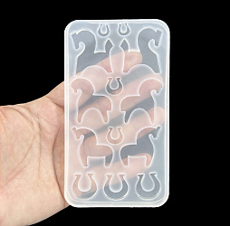Молд силиконовый "Лошади с подковами (мини)"