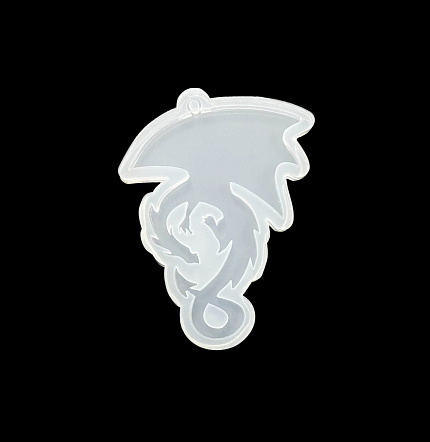 Молд силиконовый "Елочная игрушка "Дракон"