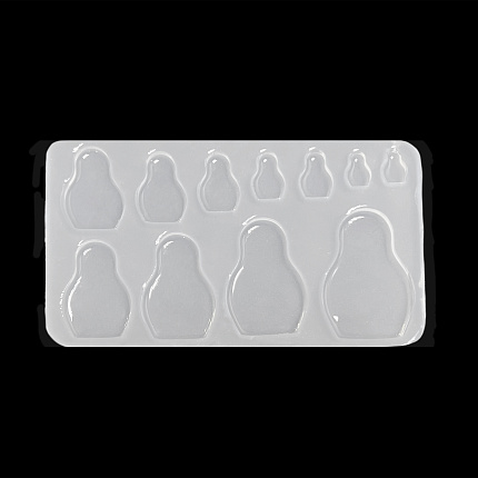 Молд силиконовый "Матрешки" (молд с линзой)