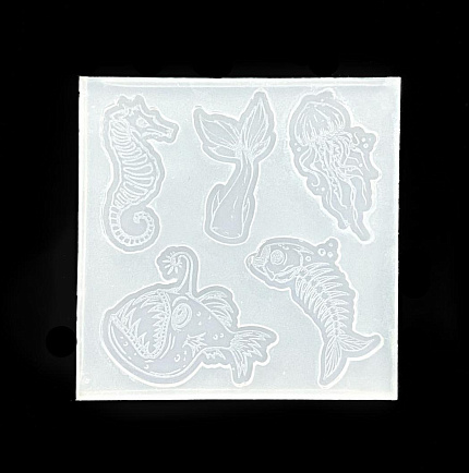 Молд силиконовый "Рыбки" с гравировкой от @x.stitching_