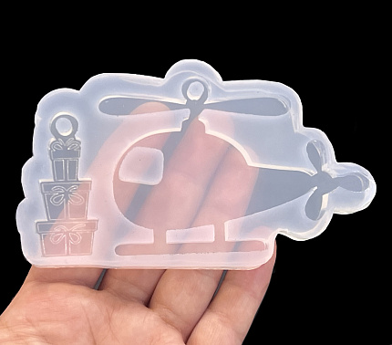 Молд силиконовый "Вертолет с подарками"