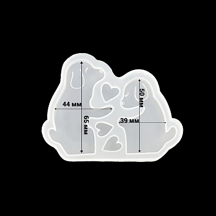 Молд силиконовый "Собачки - неразлучники"