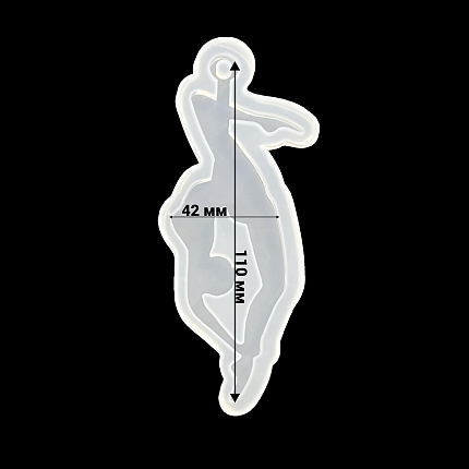 Молд силиконовый "Девушка на пилоне"