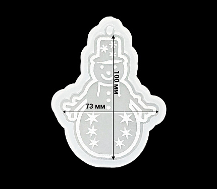 Молд силиконовый "Снеговик"