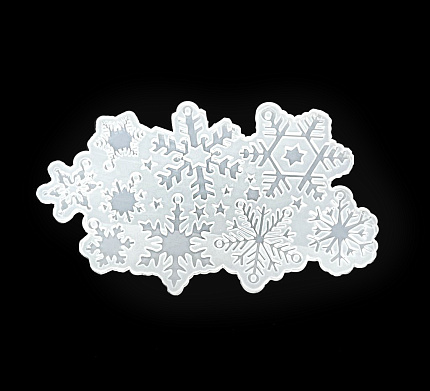 Молд силиконовый "Набор снежинок"