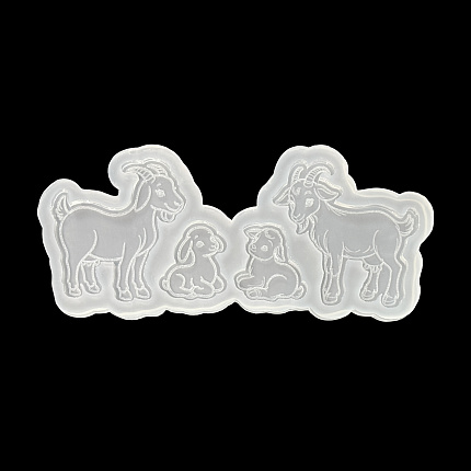 Молд силиконовый "Козы с козлятами"