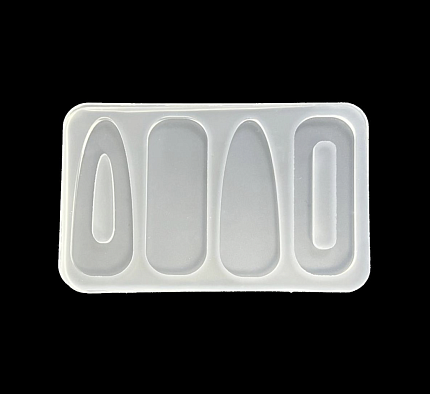 Молд силиконовый для создания заколок "4 заколки"