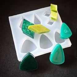 Молд силиконовый "Набор ромбов и овальных треугольников"