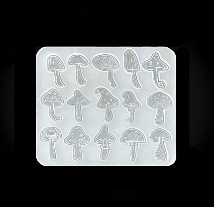 Молд силиконовый "Грибы" с гравировкой от @x.stitching_