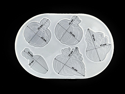 Молд силиконовый "Набор с гравировкой N12" от @x.stitching_