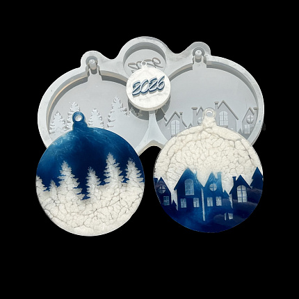 Молд силиконовый "Новогодние шары"