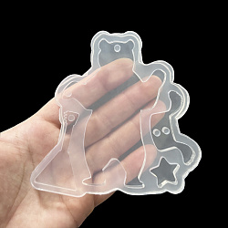 Молд силиконовый "Мишка с балалайкой"