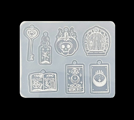 Молд силиконовый "Набор с гравировкой N2" с отверстиями от @x.stitching_