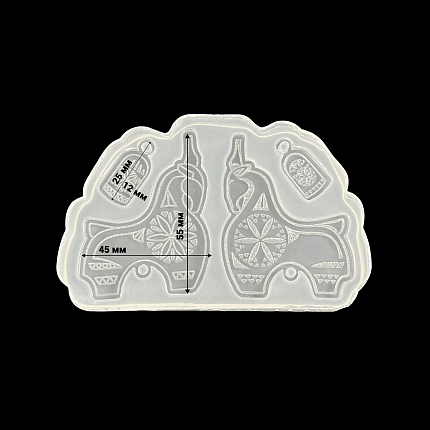 Молд силиконовый "Быки"