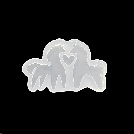 Молд силиконовый "2 лошадки"