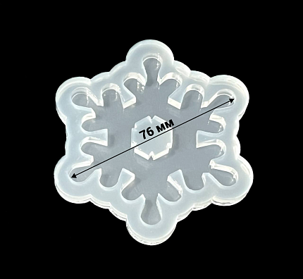 Молд силиконовый "Снежинка-пачка для балерины"